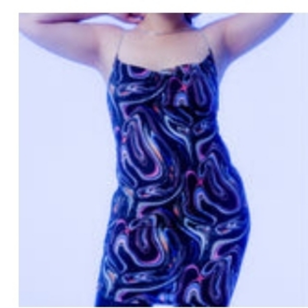 Luxe Midnight Sparkle Dress | Archive Sexy Silky Mesh 
